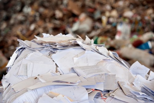 Professional waste removal at a building project in Mitcham